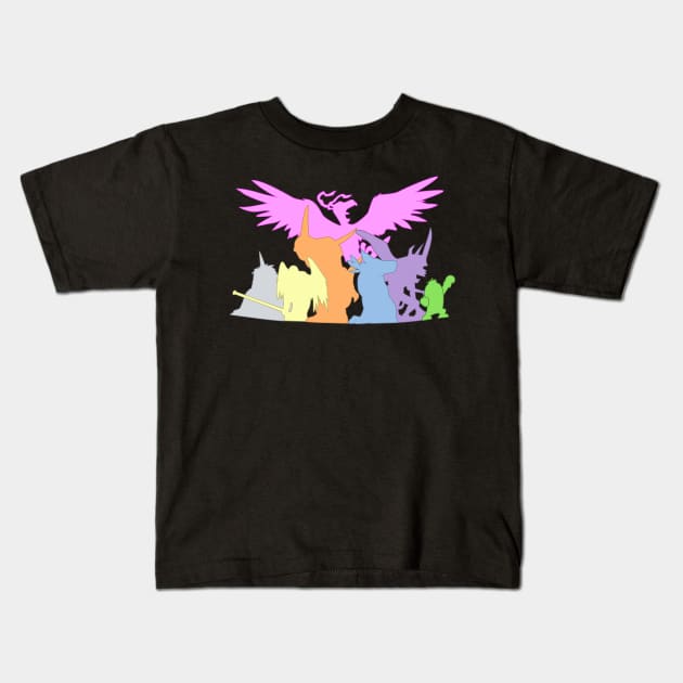 Digimon Adventure Champions Kids T-Shirt by Skarmaiden